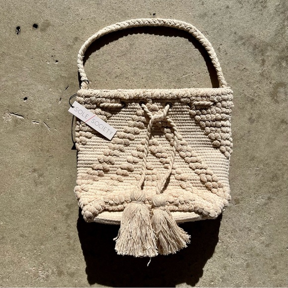 Sole Society Handbags - Sole Society Woven Purse NWT